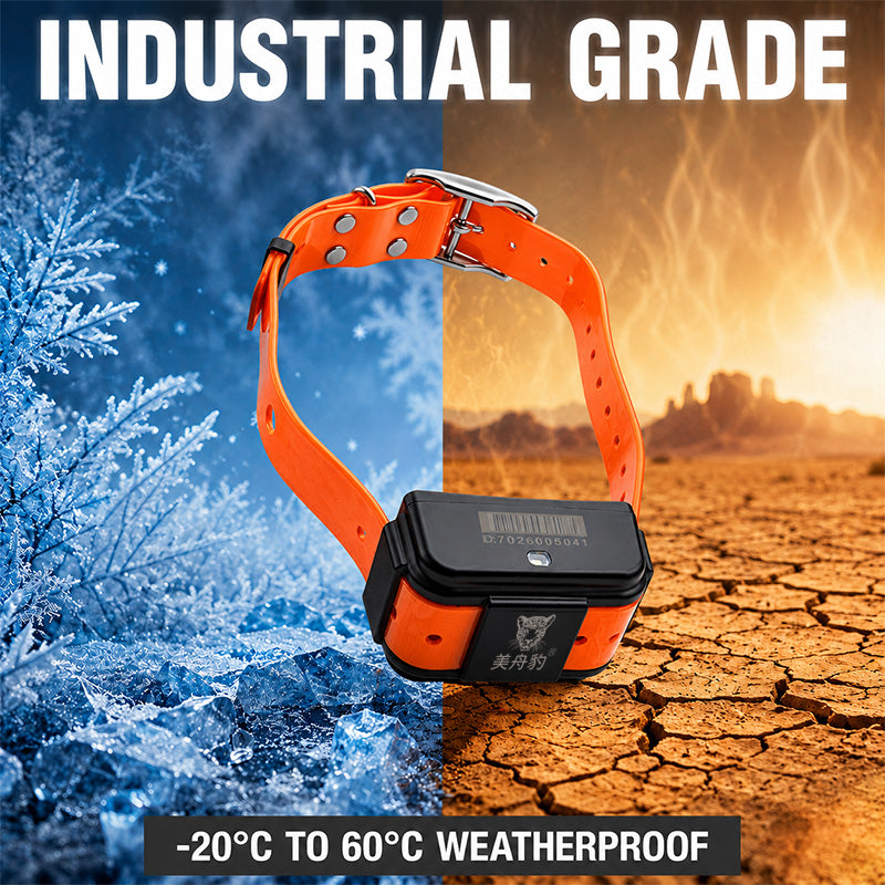 4000mAh Battery Dog GPS Tracking Collar Real Time Position With Voice Intercom