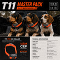 4000mAh Battery Dog GPS Tracking Collar Real Time Position With Voice Intercom