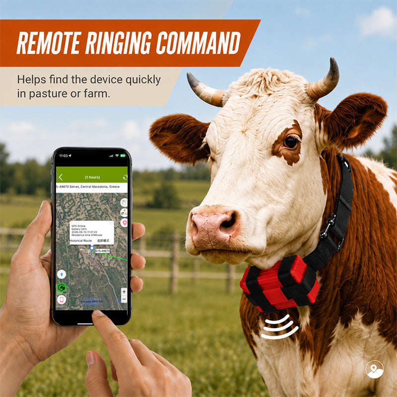 20000mAh Battery Rugged Cattle GPS Tracker With GPS BDS WIFI Multi Positioning