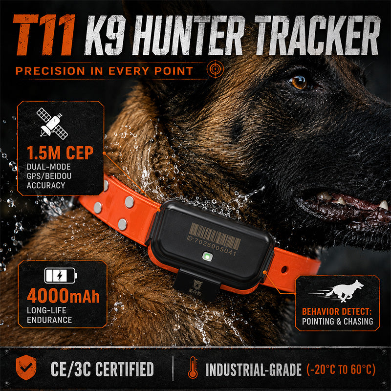 4000mAh Battery Dog GPS Tracking Collar Real Time Position With Voice Intercom